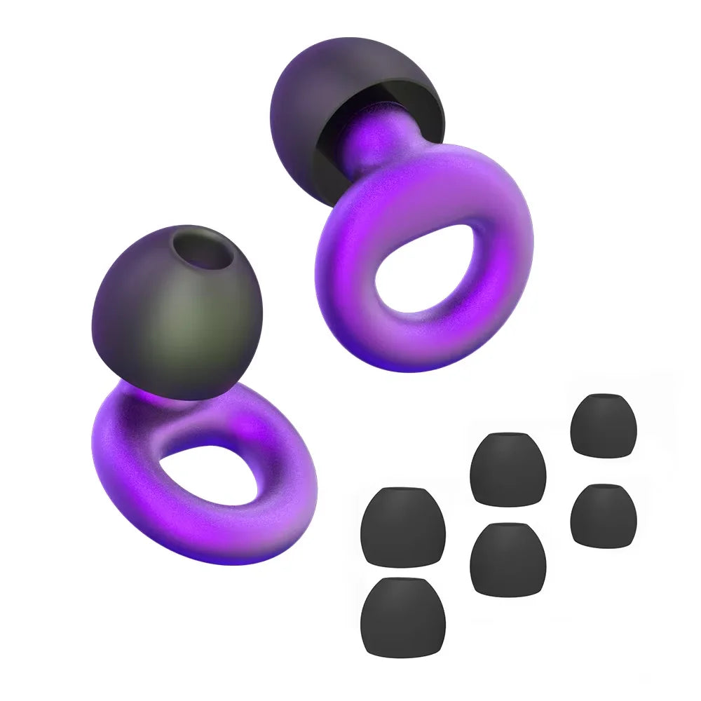 Silicone Earplugs for Swimming Sleep Noise Cancel Noise Reduction-Soundproof Reduce Disturbances -Quality Loop Earplugs